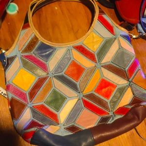 Patchwork Leather Purse